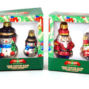 All Is Brite Glass Christmas Ornaments